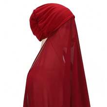 1 套女士方便附送莫代尔软帽雪纺头巾 - 彩色 - 查看 13