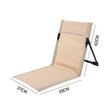 1 pieza Silla plegable con soporte lumbar para exteriores, silla para exteriores, silla de camping con cojín todo en uno para el asiento, silla plegable ultraligera y portátil - Aleación de aluminio resistente, cómoda para camping, playa y viajes por carretera - Fácil de transportar, ideal para aventuras al aire libre - Multicolor - Ver 9