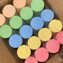 Caja de 20 piezas/Set de tizas gigantes de 5 colores, adecuada para grafitis y pintura artística al aire libre - Multicolor - Ver 1