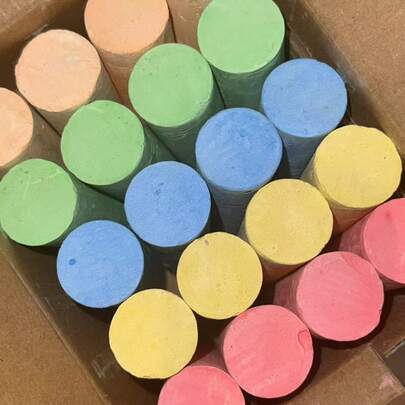 Caja de 20 piezas/Set de tizas gigantes de 5 colores, adecuada para grafitis y pintura artística al aire libre