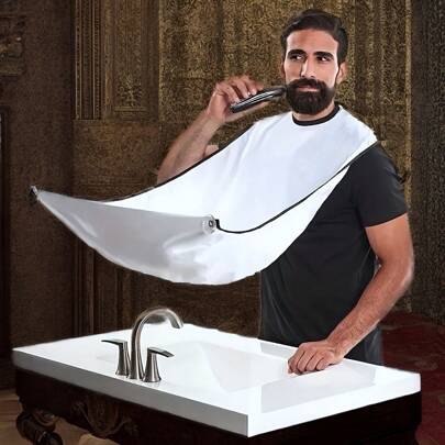 Shaving Apron, Men's Shaving Apron, Transparent Suction Cup Shaving Apron, Beard Apron