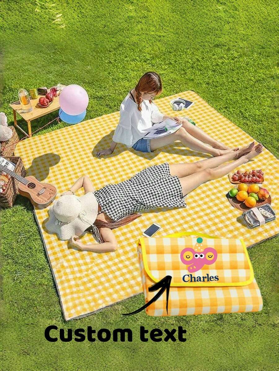 Personalisierte, wasserdichte Picknick-Matten und Tischtücher für Freunde, Partner, Familie, Hochzeiten und Partys, geeignet für Outdoor-Aktivitäten, Strände und Grillabende, Picknickdecke