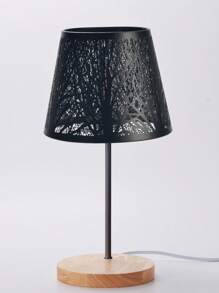 1pc Metal Laser Cut Chrysanthemum, Sun, Moon & Forest Tree Pattern Round Lamp Shade, Compatible With E27/E26 Bulbs, Includes E27 To E14 Adapter Ring, Suitable For Industrial Vintage Table Lamp, Wall Lamp Shade, Artsy Decorative Lighting Accessory, Creative Home Atmosphere Lamp Shade, Lamp Shade Size: 19cm Diameter X 15cm Height