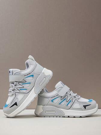 新款儿童透气防滑轻便减震运动鞋，适合日常穿着、上学、旅行和户外活动，休闲百搭款式