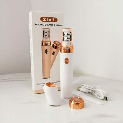 Conduroma Depiladora para el rostro, depiladora para mujeres, pinzas y afeitadora eléctrica recargable para precisión, dispositivo de depilación de deslizamiento suave para el rostro, labios, barbilla y vello de melocotón de las mujeres