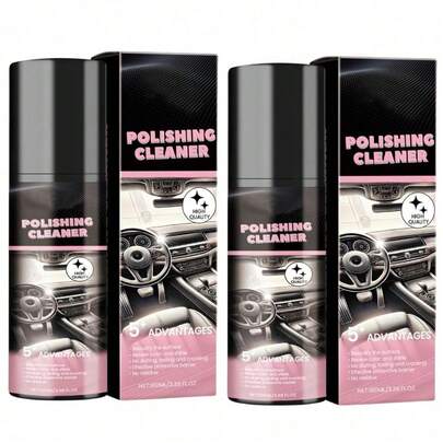 Polishing Cleaner,Car Interior Cleaner - Car Interior Detail Polishing Cleaner, Interior Detail Spray, Cleaning,Decontamination, Interior Multi-Purpose Car Cleaner 100ml