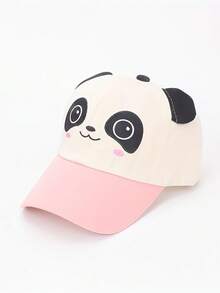 1pc Baby/Toddler Cartoon Panda Baseball Cap, Sun Ion Children Hat, Spring/Summer - Panda - View 8