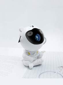 1PC Astronaut Starry Sky Projection Light Cute Shape Multiple Nebula Effects Remote Control Operation Atmosphere Creation Creative Ornament Bedroom Decoration Festival Gift Starry Sky Experience Personalized Design Multi Scene Application Romantic Atmosphere Fun Projection Lovely Appearance Immersive Experience