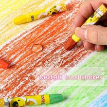 12 pièces/18 pièces/24 pièces/36 pièces Crayons de cire lavables, pastels à l'huile, pinceaux de peinture, bâtons de coloriage pour étudiants, couleurs vibrantes sûres, design de seau avec corde de suspension, utilisation pratique, convient pour l'art, l'artisanat, le coloriage et le croquis