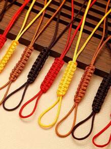 1 pièce Fil de perles en acrylique de haute qualité pour hommes et femmes, couleur unie en soie, convient pour la fabrication de bracelets et de colliers DIY - Élément de bijouterie non élastique, tricoté