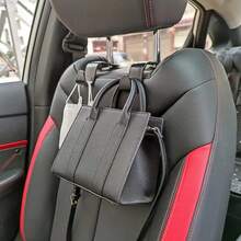 汽车挂钩坚固稳定小挂钩隐藏式多功能储物后排座椅挂钩 - 黑色 - 查看 3