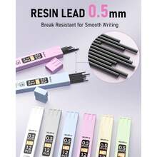 Liquid Ink Rollerball Pen And Highlighter Combo, 0.5mm Extra Fine Precision Needle Point, Black Ink, 12 Pack - 無效的 - 查看 5