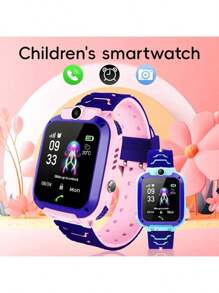 SIMSONLAB 2025 Bestes Geschenk, Smartwatch für Kinder, Standortverfolgung, Handykommunikation, Frontkamera, Album-Aufnahme, Klingelbenachrichtigung, Gerätesuchdienst, bequemes Band, bunte Farben, Mobilfunksuche