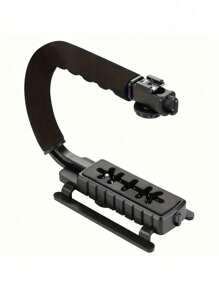 Universeller Kamera-Stabilisator für DSLR/Smartphone | 360° verstellbare U-förmige Stativhalterung mit rutschfestem Griff | Tragbarer ABS-Vlogging-Ständer für Outdoor-Aufnahmen & Videos | Werkzeuglos kompatibel mit iPhone, Android-Handy für Sommerurlaub, Reise-Vlog, Outdoor-Aktivitäten, Live-Streaming, stabilisierter Vlogging-Gimbal-Stabilisator Handystabilisator