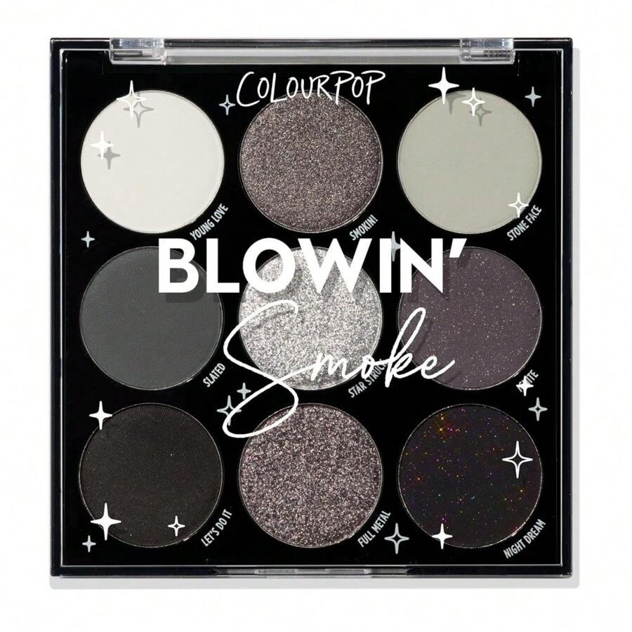 ColourPop Going Coconuts Nude Eyeshadow Palette - Cool-Toned Brown Eye Makeup Palette With 9 High-Pigment Matte And Shimmer Eyeshadow Finishes - Ultra-Velvety, Long-Wearing Formula (0.3 Oz)