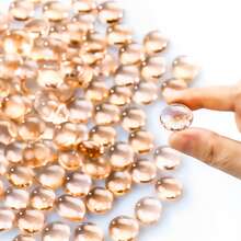 Glass Gemstone Beads Vase Fillers (100g200g/400g )Flat Marble Beads Multiple Color Choices Aquarium Decor Rocks Floral Stones Decorative Mosaic Gem Pebbles Home Decor Room Decor Flower Vase Glass Vase