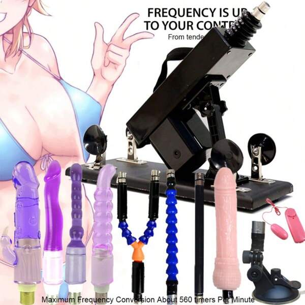 Macchina del sesso automatica per donne e uomini, set di vibratori con dildo, ugelli metallici, plug anale per pene, masturbatore maschile, giocattoli sessuali per adulti