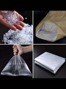 超大透明塑料收纳袋，防尘防潮，适用于收纳衣物、毯子、毛绒玩具、床上用品等——是返校、搬家、宿舍、床铺收纳、打包和衣柜整理的理想之选，宿舍必备 | 透明收纳袋 | 耐用塑料袋 - 無色 - 查看 3