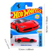 Mattel Vehículo a escala 1:64 Hot Wheels para jugar o exhibir, coleccionable de automóvil a escala 1:64 de Hot Wheels, modelo de juguete de automóvil de aleación F1, pequeña colección de automóviles, regalo entusiasta para niños