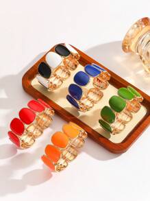 The Color Oil Painting Process Is Fashionable And High-End. It Is A Versatile Alloy Bracelet For Women. The Geometric Creative Bracelet Is Suitable For Both Men And Women For Daily Wear