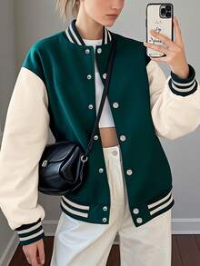 Women's Casual Baseball Uniforms Campus Sports Baseball Uniforms - Multicolor - View 3