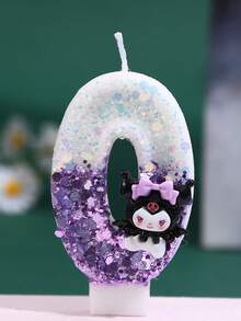 Sanrio 银白玉桂狗主题创意数字蜡烛氛围卡通生日派对蛋糕