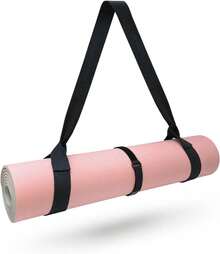 Yoga, Premium Yoga Strap Carrying Yoga Mats With Adjustable Strap, Suitable Carrying Most Sizes Of Yoga Mats, Your Hands, Soft And Durable - 黑色 - 查看 2