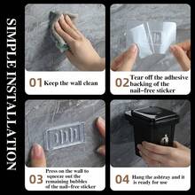 1pc Stainless Steel Wall Mounted Ashtray With Lid, Trash Can Shape - Anti-Flying Ash, Creative Home And Bathroom Decoration, Suitable For Living Room, Bedroom, Holiday Gift