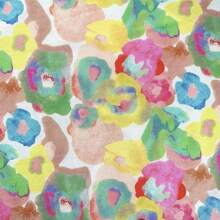 0,5 m/1 m/2 m/3 m/4 m/5 m * 145 cm Tela con estampado floral acuarela estilo Liberty, suave y duradera, adecuada para ropa de moda/camisas/bolsos, costura DIY, decoración del hogar, accesorios hechos a mano