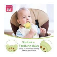 1 Packung Baby Silikon Zahnen Spielzeug, Tier Baby Zahnen Spielzeug, geeignet für 3 6 9 Monate, lindert wunde Babygums, Baby Kautier Geschenk