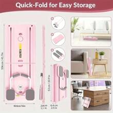 Tabla deslizante plegable multifuncional de Pilates, Set de moldeado de Pilates 5 en 1, Placa deslizante, Máquina deslizante, Rodillo de músculos abdominales, Para ejercicios de core, acondicionamiento físico, uso doméstico, gimnasio, yoga