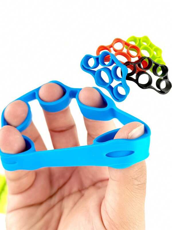 1pc Silicone Five-Finger Strength Trainer, Finger Separation & Finger Exercise Equipment Gym Accessories, Deporte, Gimnasio, Ejercicio En Casa, Hand Grip