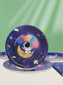 10pcs/20pcs/50pcs Outer Space Theme Birthday Party Decorations Supplies Galaxy Party Tableware Set Includes Paper Plates Napkin Cup Galaxy Space Astronauts Theme Party Decorations For Babe Shower Birthday Party