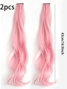 2 parrucche finte di capelli viola, capelli ricci lunghi per bambini, extension per capelli colorate con orecchie attaccate, extension per capelli a molletta in un pezzo per ragazze, adatte per uso quotidiano e per feste, accessori per capelli da principessa - Multicolore - Visualizzare 5