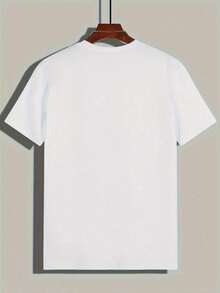 Cute Cartoon Box Man T Shirt Funny Character Artwork 220g Pure Cotton - White - View 2