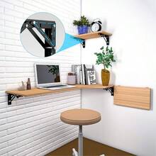 LOMILD 2 Rastrelliere in acciaio pieghevoli robuste - Fornite con 8 viti per l installazione, adatte per soggiorno/cucina/camera da letto/balcone, scaffale multifunzione salvaspazio, facile installazione senza trapano, adattabile alle esigenze domestiche, strumento ideale per migliorare l'efficienza della vita!