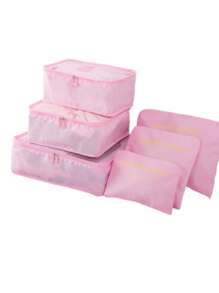 1 Stück mehrzwecktaugliche Packwürfel zum Reisen, mit Fächereinteilung für Kleidung, Toilettenartikel und Kosmetik, Trennung von Nass- und Trockenbereichen