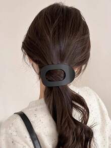 6 件经典纯色扁平椭圆形大发夹，精致设计，适合盘发、发髻、马尾辫，日常休闲、运动、购物、派对、通勤，多功能发饰，感恩节、情人节、生日、爪夹、发夹、发夹、发夹、鳄鱼发夹、学校用品的理想礼物