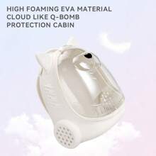 Cat Carrier Backpack, Large Capacity Transparent Cat Backpack, Panoramic Transparent Breathable Design Portable Dual Shoulder Cat Backpack, Hand-Held Space Capsule Pet Bag Portable Space Backpack, Durable PC Material With Zipper Closure, Cat Backpack Carrier