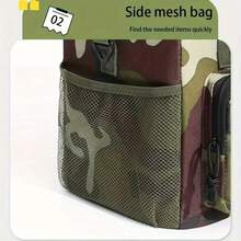 New Outdoor Camouflage Double-Layer Picnic Bag, Camouflage Tactical Lunch Box Ice Pack, Large Capacity Thickened Lunch Bag Cooler, Non-Food Contact