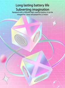 Farbenfroher Laser Desktop bequamer Mini Lautsprecher Box