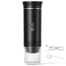 便携式电动意式咖啡机，露营咖啡机，车载咖啡机，带自加热功能，USB-C充电，适用于研磨咖啡粉和NS胶囊咖啡，非常适合房车、徒步旅行和办公室使用（LED显示屏和80毫升水箱） - 升級款式(新款) - 查看 17