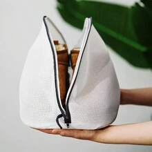 زجاجة واقية للأحذية من التشوه عند الغسيل، كيس غسيل للاستخدام في الغسالة، حجم كبير كيس شبكي عالمي للغطاء والحماية من الأتربة، قطعة واحدة