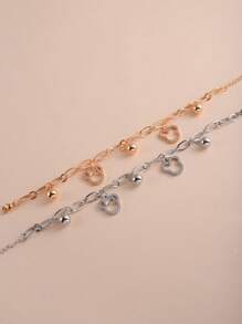 1pc Fashionable Hollow Mouse Zirconia Pendant Bracelet, Versatile For Women Everyday Wear