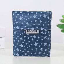 3pcs Reusable Polyester Shopping Bags - Durable, Foldable & Lightweight Rectangle Tote For Travel & Daily Use - Machine Washable, Supermarket Handbags With Vibrant Star Patterns, Grocery Bag - Multicolor - View 3