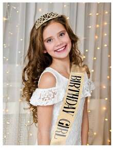 1 pieza Faja de fiesta dorada, accesorio para crear ambiente de cumpleaños