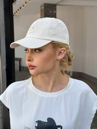 DareSee 1顶男女通用3D刺绣R字Logo棒球帽，可调节户外防晒休闲帽，适合春季、秋季、旅行、海滩度假、Y2K风格圣诞音乐节、Y2K节、返校季、秋季圣诞节、冬季圣诞节礼物