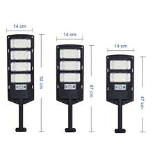 Super Bright Solar Lights Outdoor External Solar Lamp Motion Sensor Remote Control Solar Powered Spotlight Lamp Wall Street Lamp - Black - View 4