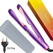 ANGENIL Alisador de Cabelo com Placa de Torção ANGENIL, Cabelo Cacheado-Cabelo Liso 2 em 1, Adequado para Mulheres, -1 Polegada Voltagem Dupla, Função de Íon Negativo, Visor LCD, Temperatura Ajustável em Várias Velocidades