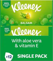 Balsam Tissues, Pack Of 12 Tissue Boxes - 64 Count (Pack Of 2) - View 1
